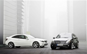 Mercedes-Benz en blanco y negro HD fondos de pantalla