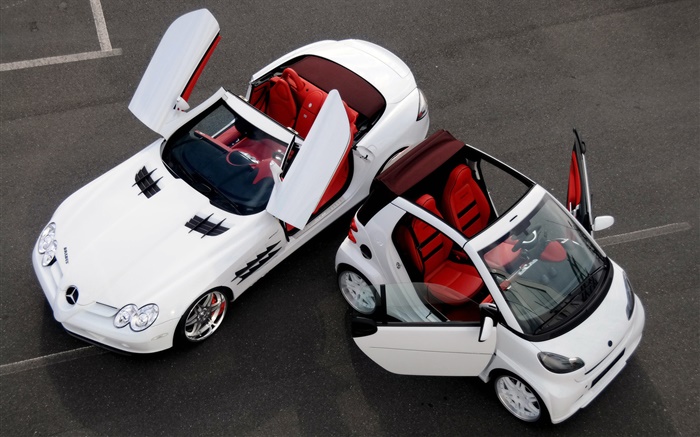 automóviles Mercedes-Benz blanco, normal y pequeños Fondos de pantalla, imagen