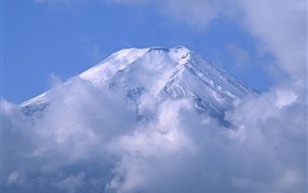 Monte Fuji en las nubes, Japón