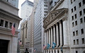 Bolsa de Nueva York, rascacielos, EE.UU. HD fondos de pantalla
