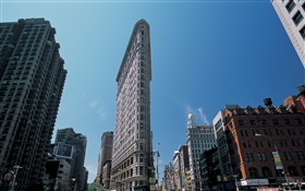 Nueva York, ciudad, rascacielos, EE.UU. HD fondos de pantalla