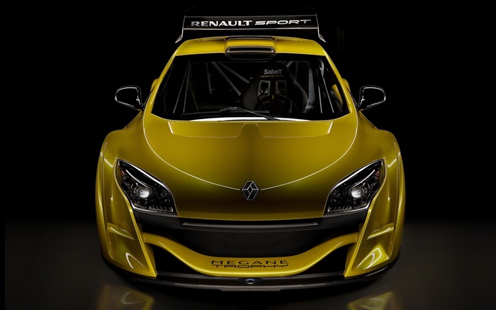 Renault deportivo amarillo Vista delantera del coche Fondos de pantalla, imagen
