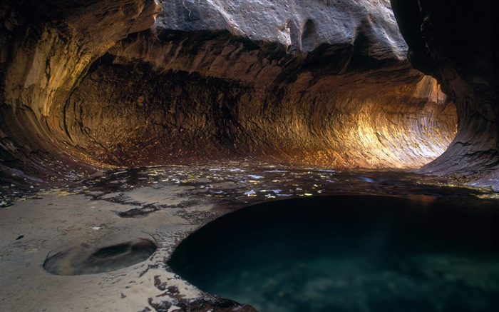 cuevas de piedra, agua, aventura Fondos de pantalla, imagen
