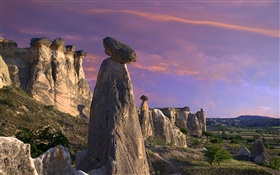Las chimeneas de hadas, Parque Nacional de Goreme, Turquía HD fondos de pantalla