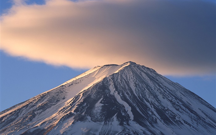 Vista superior, el Monte Fuji, Japón Fondos de pantalla, imagen