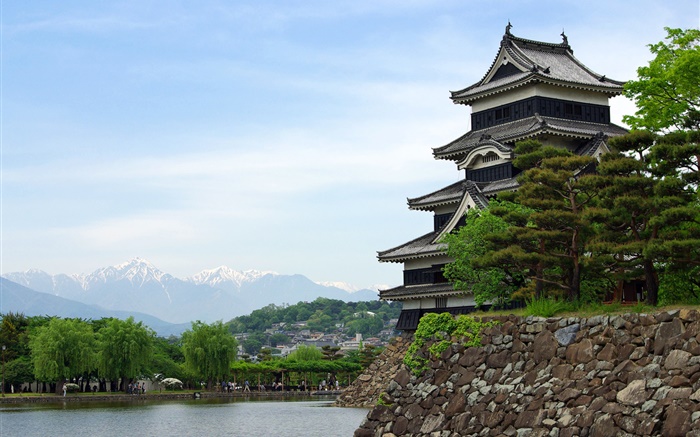 Viajar a Tokio, Japón, parque, lago, templo Fondos de pantalla, imagen