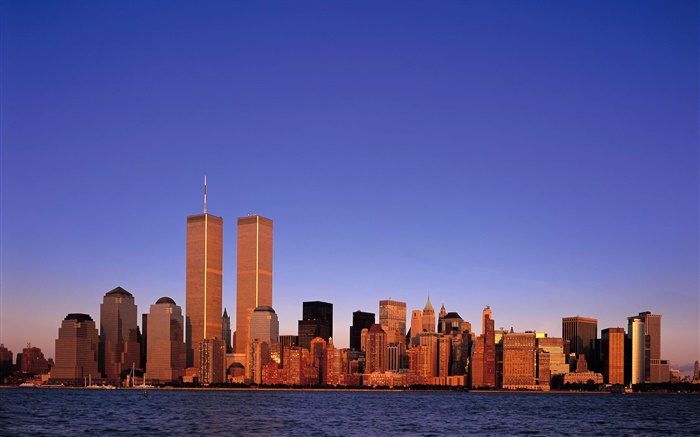Las torres gemelas, EE.UU., antes 911 Fondos de pantalla, imagen