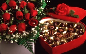 regalo del día, dulce de chocolate de San Valentín HD fondos de pantalla