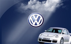 logotipo de Volkswagen, el coche escarabajo