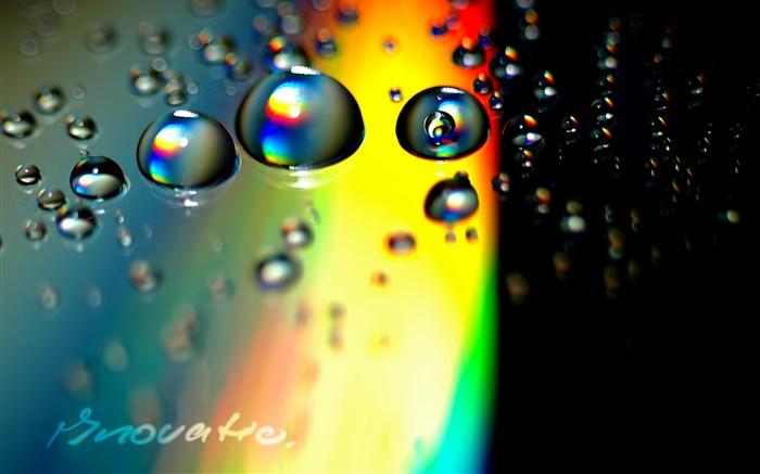 Las gotas de agua, fondo de colores, imágenes creativas Fondos de pantalla, imagen