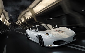 Blanco velocidad F430 superdeportivo Ferrari