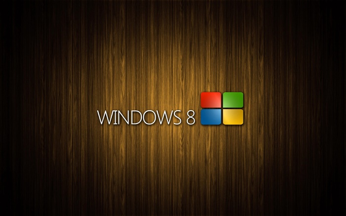 Logotipo de Windows 8 del sistema, el fondo de madera Fondos de pantalla, imagen