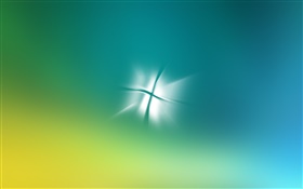 logotipo de Windows, resplandor, verde y azul de fondo HD fondos de pantalla