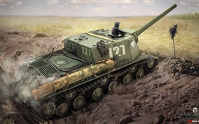 World of Tanks, juegos de PC, el dibujo del arte HD fondos de pantalla
