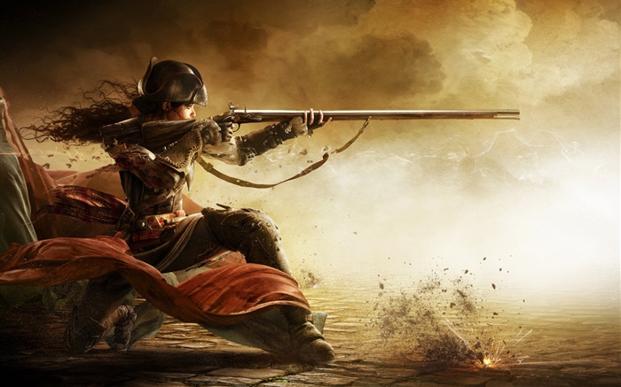 Assassins Creed: Liberación, uso de la muchacha arma Fondos de pantalla, imagen