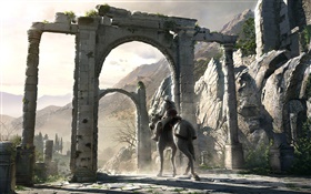 Assassins Creed, montar a caballo HD fondos de pantalla