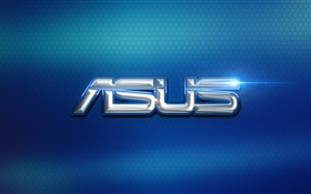logo de Asus, fondo azul