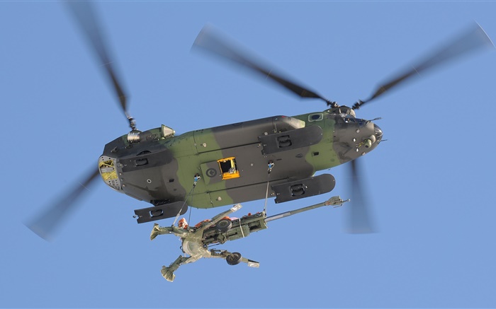 CH-147 Chinook, un helicóptero de transporte militar Fondos de pantalla, imagen