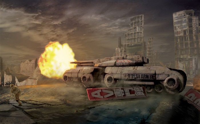 Command and Conquer, tanque, fuego Fondos de pantalla, imagen