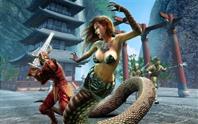 EverQuest, chica de serpiente HD fondos de pantalla