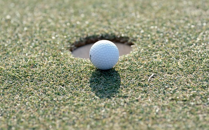 Pelota de golf en la hierba Fondos de pantalla, imagen