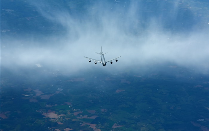 stratotanker KC-135R en el cielo, aviones Fondos de pantalla, imagen