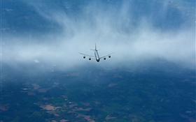 stratotanker KC-135R en el cielo, aviones HD fondos de pantalla