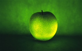 fruta luz, manzana verde HD fondos de pantalla
