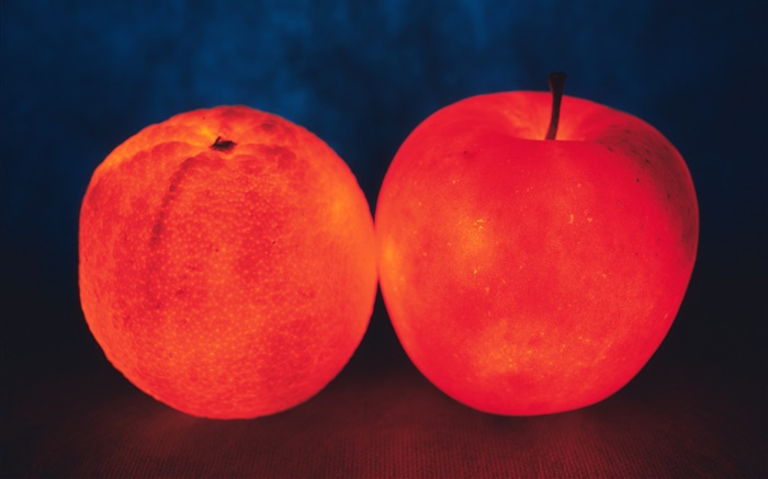 fruta claro, naranja y manzana Fondos de pantalla, imagen