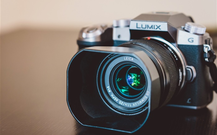 cámara Lumix primer plano, la lente Fondos de pantalla, imagen