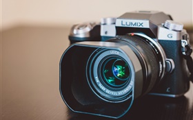 cámara Lumix primer plano, la lente