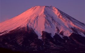 Monte Fuji, Japón, atardecer HD fondos de pantalla