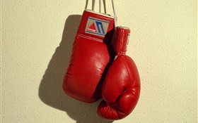 guantes de boxeo rojos, deportes