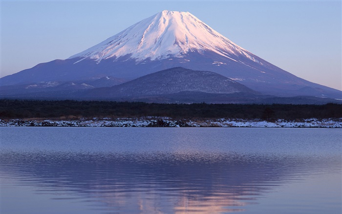 Mar, la reflexión del agua, Monte Fuji, Japón Fondos de pantalla, imagen