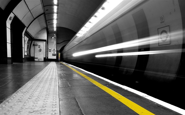 Metro, túnel, la estación Fondos de pantalla, imagen