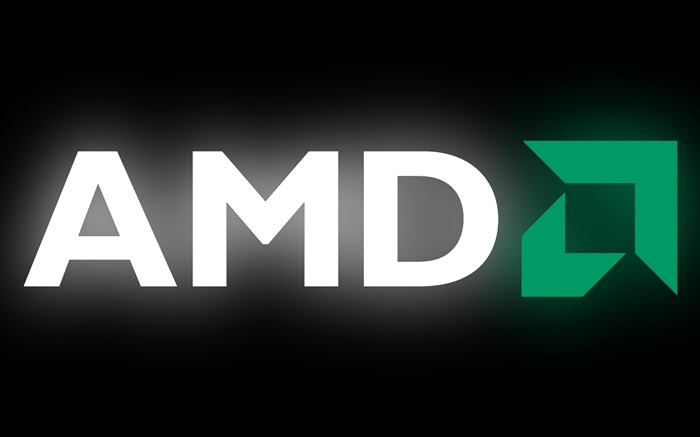 logotipo de AMD, fondo negro Fondos de pantalla, imagen