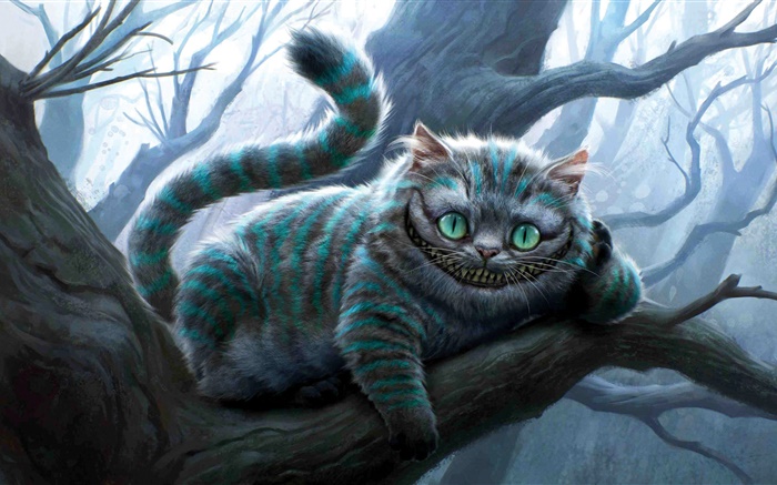 Alicia en el país de las maravillas, gato de Cheshire Fondos de pantalla, imagen