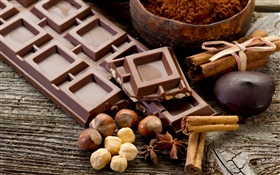 Chocolate y frutos secos
