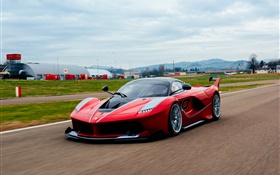 Ferrari FXX K superdeportivo roja vista frontal HD fondos de pantalla