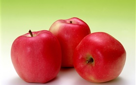 Las frutas macro fotografía, manzanas rojas HD fondos de pantalla