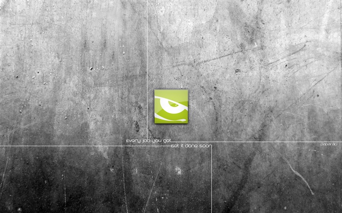 logotipo verde, fondo gris, diseño creativo Fondos de pantalla, imagen
