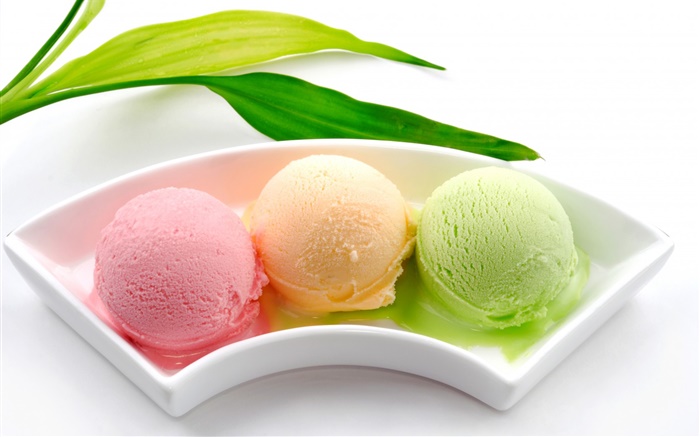 bolas de helado, colorido, rosa verde naranja Fondos de pantalla, imagen
