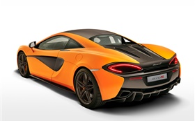 McLaren 570S coupé ver volver superdeportivo de naranja HD fondos de pantalla