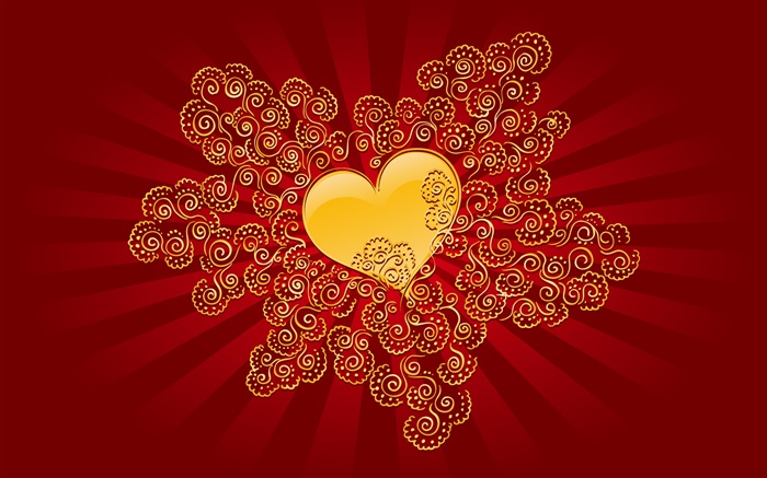 , Corazón del amor, estilo de color rojo Día de San Valentín Fondos de pantalla, imagen