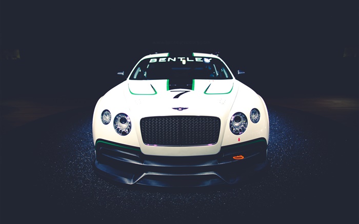 raza Vista delantera del coche Bentley Continental GT3 Concept Fondos de pantalla, imagen