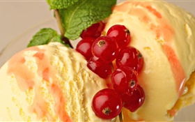 postre delicioso, helado, frutas HD fondos de pantalla