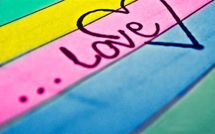 Amor, colorido fondo de la tarjeta Fondos de pantalla, imagen