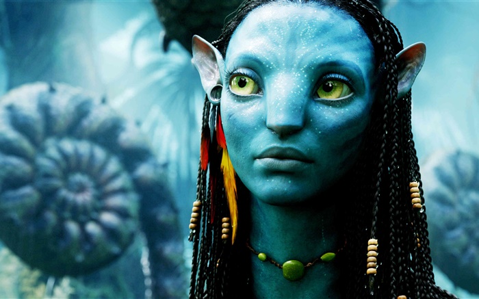 Avatar, chica de piel azul Fondos de pantalla, imagen