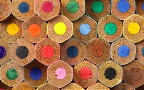 lápices de colores, colores del arco iris HD fondos de pantalla
