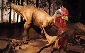 Imagen creativa, dragón, dinosaurio, monstruo, pollo HD fondos de pantalla